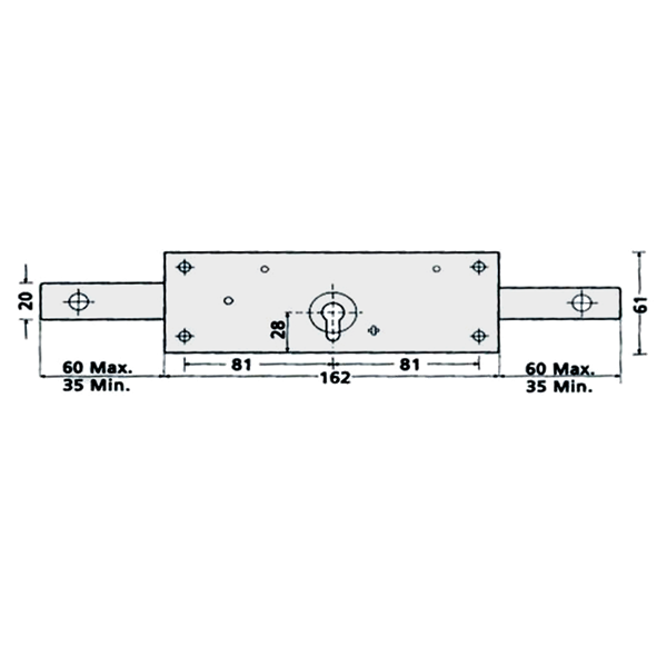 Tessi 6410 Central Shutter Lock