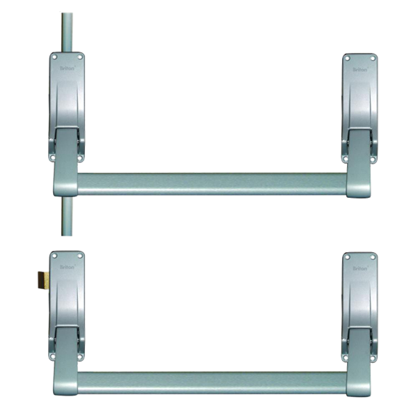 BRITON 377 Push Bar Double Rebated Door Panic Set