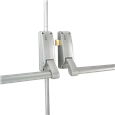 BRITON 377 Push Bar Double Rebated Door Panic Set