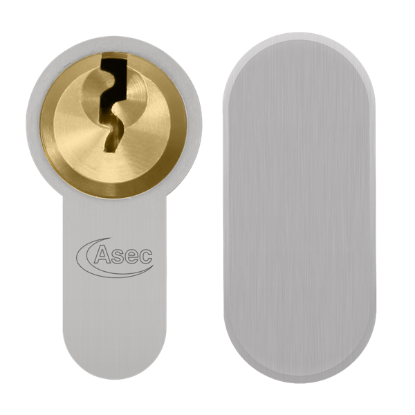 ASEC Vital 6 Pin Key & Turn Euro Dual Finish Snap Resistant Cylinder