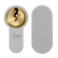 ASEC Vital 6 Pin Key & Turn Euro Dual Finish Snap Resistant Cylinder