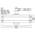 ASEC Vital Size 3 Overhead Door Closer