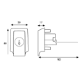 ASEC BS Nightlatch Housing