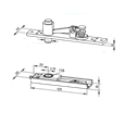 DORMAKABA 8066 Double Action Top Centre Complete Unit