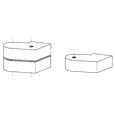 DORMAKABA 7483 Pair Of Cover Caps For Top Centre