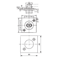 DORMAKABA 7471AX Square Floor Pivot Bearing