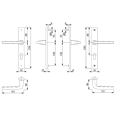 HOPPE Frankfurt UPVC Lever Door Furniture