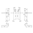 HOPPE Frankfurt UPVC Lever Door Furniture