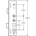 ASEC Lockmaster Copy Lever Operated Latch & Deadbolt Twin Spindle Gearbox