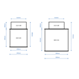 ASEC Under Floor Safe Body To Take 200mm x 200mm Door