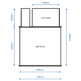 ASEC Under Floor Safe Body With Deposit Facility To Take 200mm x 200mm Door