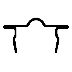 ASEC 21mm Snap In Patio Track