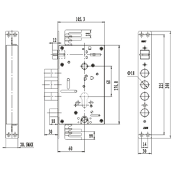 HOOPLY 33 Ultra Container Door Gearbox