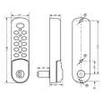 L&F 3780 Digital Combination Lock