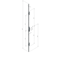 INGENIOUS 1002 Lever Operated Latch & Hookbolt - 2 Hook 2 Roller