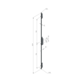 INGENIOUS 1007 Lever Operated Latch & Hookbolt - 2 Hook