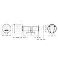 EVVA AirKey Euro Double Proximity - Turn Cylinder