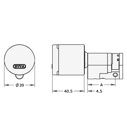 EVVA AirKey Euro Half Proximity Cylinder