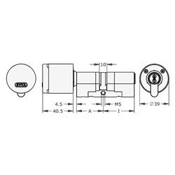 EVVA AirKey Euro Double Proximity - Key EPS Cylinder