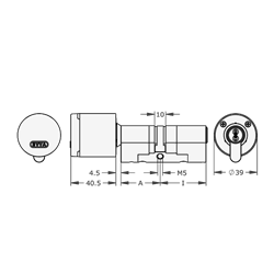 EVVA AirKey Euro Double Proximity - Key ICS Cylinder