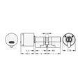 EVVA AirKey Euro Double Proximity - Key ICS Cylinder