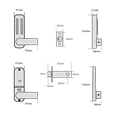 BORG LOCKS BL2401 Easicode Digital Lock With Optional Holdback