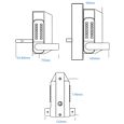 BORG LOCKS BL3100 ECP Knob Operated Marine Grade Metal Gate Single Digital Lock