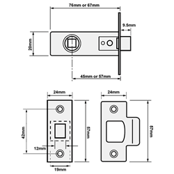 ASEC Vital Tubular Latch