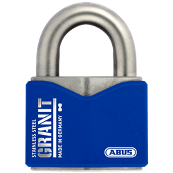 ABUS 37ST/55 Granit Stainless Steel Marine Open Shackle Padlock