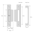 ASEC Rebate To Suit Asec 50mm 5 Lever Sashlock