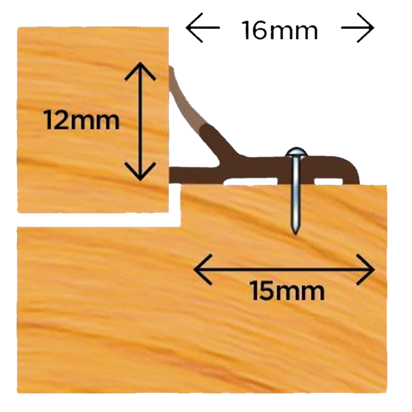 EXITEX Windor Pin Fixed Dualhard Door Seal