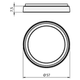 ASSA ABLOY 8820 Codehandle Round Rose Spacer