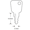 ASEC TS7543 Fab N Fix Window Key