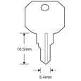 ASEC TS7541 WMS Window Key
