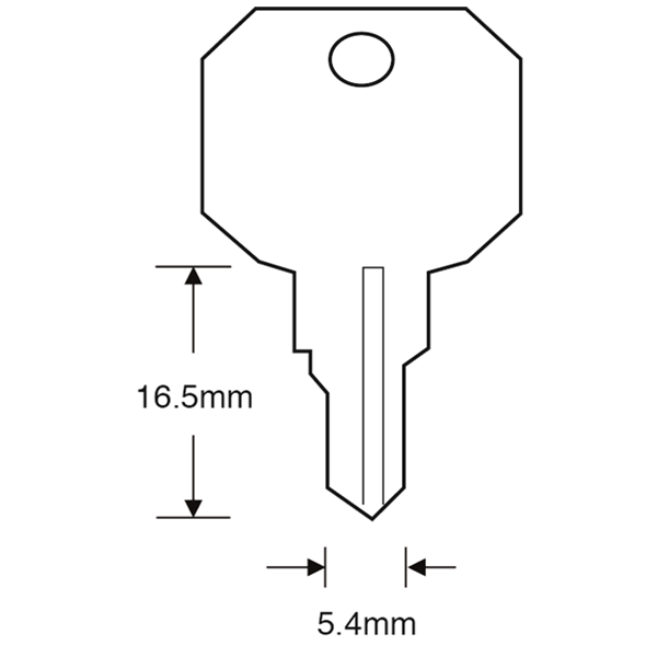ASEC TS7541 WMS Window Key
