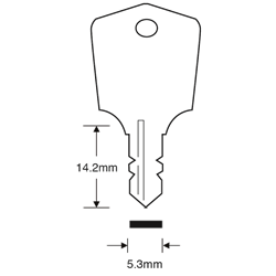 ASEC TS7539 Premier Window Key