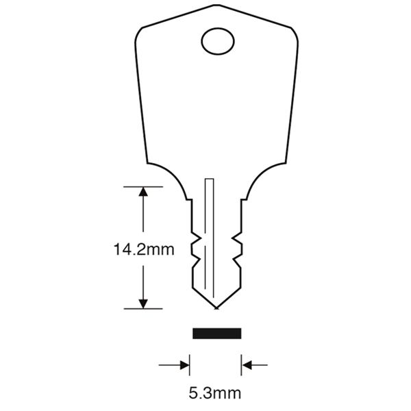 ASEC TS7539 Premier Window Key