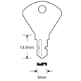 ASEC TS7538 Saracen Window Key