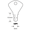 ASEC TS7538 Saracen Window Key