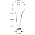 ASEC TS7536 Mila Window Key