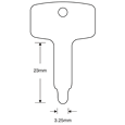 ASEC TS7279 Era Flat Window Key