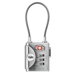 YALE YTP3 TSA Soft Shackle Combination Padlock