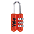 YALE YP2 Open Shackle Combination Padlock