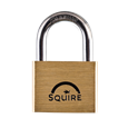 SQUIRE Lion Brass Open Shackle Padlock with Stainless Steel Shackle