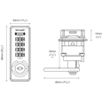 CODELOCKS KitLock KL20 Horizontal Mechanical Combination Lock With Auto Scramble