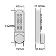 BORG LOCKS BL2621 MG Pro ECP Marine Grade Double Sided Mortice Latch