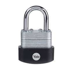 YALE Y125B High Security Laminated Steel Open Shackle Padlock