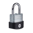 YALE Y125B High Security Laminated Steel Open Shackle Padlock