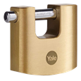 YALE 114B Brass Shutter Padlock