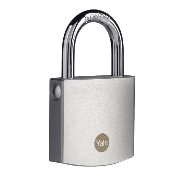 YALE Y120B Brass Padlock With Chrome Finish